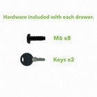 Server Cabinet Case 19  Rack Mount Dj Locking Lockable Deep Drawer With Key