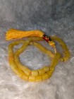 Solid Yellow Amber-style Islamic Prayer Beads sibha tasbih rosary 57 3