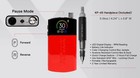 Kupa Manipro Passport Next Complete Black With Red Jacket - Kp-65 Handpiece