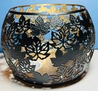 New - Leaves 3wick Candle Holder Bath   Body Works Free Ship