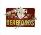 Hereford s Beef Cattle Farmhouse Ranch Metal Tin Sign Tin Retro Rustic Signs