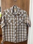 Wrangler Western Fashion Plaid Snap Shirt Short Sleeve Western Wear Top