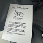 Burley Dash Fm Frame Mount Child Bike Seat Rear Rack Black Gray 5-point Harness