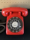 1978 Stromberg-carlson Sc-500d Rotary Telephone-vintage Red Repaint  Orig Brown
