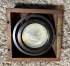 Vintage Nautical Ship Gimbaled  Liquid Filled Compass In Wooden Box