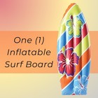 U  S  Toy Inflatable Surfboard Luau Decoration Theme Beach Pool Toy  Beach  Trop