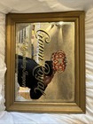 Vtg Crown Royal    the Legendary Import    Smoked Glass Bar Mirror  19 5  X 15 5 