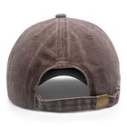 Men s Cotton Baseball Cap Polo Style Solid Adjustable Dad Hat Washed Ball Cap