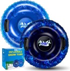 40-inch Inflatable Snow Tube For Kids   Adults  Heavy Duty Winter Sled