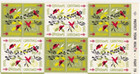1966 Christmas Seals Full Stamp Sheet United States - Birds  Cardinals