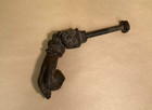 Antique Victorian Cast Iron Door Knocker Lady Ring Hand Holding Ball