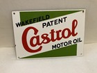 Wakefield Castrol Motor Oil Extra Heavy Gauge Porcelain Sign  Usa