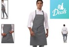 Durable 34-inch Unisex Butcher Apron With Front Pocket - Machine Washable