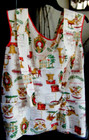 Vtg Farmhouse Full Bib Apron 30s-40s Homemade  Covers Full Upper Body 