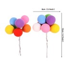 2 Sets 16pcs  Romantic Colorful Balloon Cake Topper Cupcake Picks Wedding Bir   