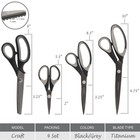 Titanium Sewing Scissor Set With Pinking And Craft Shears