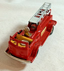 Vintage 1950   s American Lafrance Fire Truck Tin-litho Friction Toy Japan