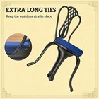 Round Patio Chair Cushions Set Of 4 Outdoor Furniture Seat Pads