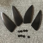 4pcs Kiteboard Fin Surfboard Fins Detachable Fins Wakeboard Replacement Fins For