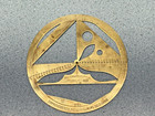 Antique Polygraph Co  Philadelphia 1885 Patent Round Brass Drafting Template