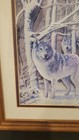 Wood Shadow Box 3d Popup Art Wolf Pack Snow Landscape 1992 J  Thompson 14x12  Vg