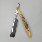 Antique 1910s Straight Razor Oxford Cutlery Co Elk Figural Celluloid New Arrival