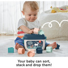 Fisher-price Stacking Toy Baby   s First Blocks Set Of 10 Shapes For Sorting Play 