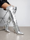 Women Over The Knee Boots Thigh High Boots Sleek Pointed Toe Heel Fall Boots