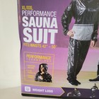 Gold   s Gym 2-piece Sauna Suit Size Xl xxl Fits Waists 42 -50  Unisex Black gray