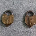 Slaymaker  Vintage Brass Padlocks Lot Of 2 W  Remover Key