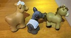Lot 3 Fisher Price Little People Christmas Nativity Donkey  Cow   Horse Animals