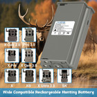 4 Pack Em6 Battery   Charger For Tactacam Reveal - 6000mah Trail Camera Power