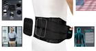 Ergonomic Lower Back Support Brace With Removable Lumbar Pad - Medium  Black