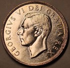 Canada  Dollar  1949  Almost Uncirculated  Newfoundland  Ship   6 Ounce Silver