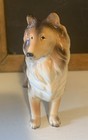 Vintage Collie Standing Dog Figurine Porcelain Japan 6    X 4   