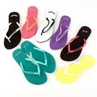 Beach Flip Flops Sand Imprint Rubber Thong Sandals Summer Shoes Quotes Skidders