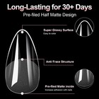 100pcs False Nail Tips Stiletto Almond Coffin Fake Nails Acrylic Half Full Cover