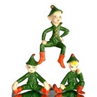 Vintage Holland Mold Lot 3 Elf Pixie Figurines Shelf Sitter Hand Painted Elves