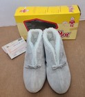 Nwb Vntg Eski-mox Slippers Gray Suede Womans Size 9 Usa Made