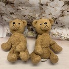 Lot Of 2 Russ Berrie    cubby    Golden Brown Bears Beanie Soft Toy 4    Luv Pets