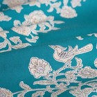 Kimono Wrapping Flower Bird Sarasa Aomidori Furoshiki 145cm 100 Cotton Musubi
