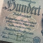 100 Nazi German Mark Swastika Banknote  1935  P183 Wwii  Ww2 Currency Money