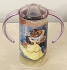 Disney Beauty And The Beast Toddler Sippy Cup Stainless Steel 12oz Dual Handle