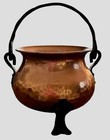 Vintage Hammered Copper Pot Witch   s Cauldron Magical Pot Euc Made In Germany