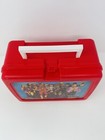 Vintage Wwf Wrestling Hulk Macho Man Thermos Brand Red Plastic Lunch Box 1991