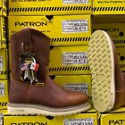 Men s Work Boots Genuine Leather Brown Oil Tumbled Dual Density Sole Patron  107