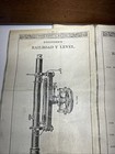 Keuffel   Esser Co  Ny Engineers Brass Railroad Wye    y    Level In Wood Case