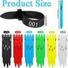 120 Pcs Adjustable Chicken Leg Bands Numbered Colorful Poultry Identification