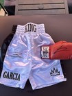Ryan Garcia Autographed Signed Boxing Trunks   Glove - Beckett Witnessed