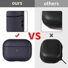 For Airpods Pro 2 3 2 Leather Texture Full-body Protective Headphone Case Cover
